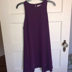 LOFT Purple Midi Dress